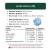 Ácido bórico, ficha técnica breve