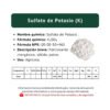 sulfato de potasio, ficha técnica breve