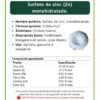 Sulfato de zinc monohidratado, ficha técnica breve Sulfato de zinc monohidratado