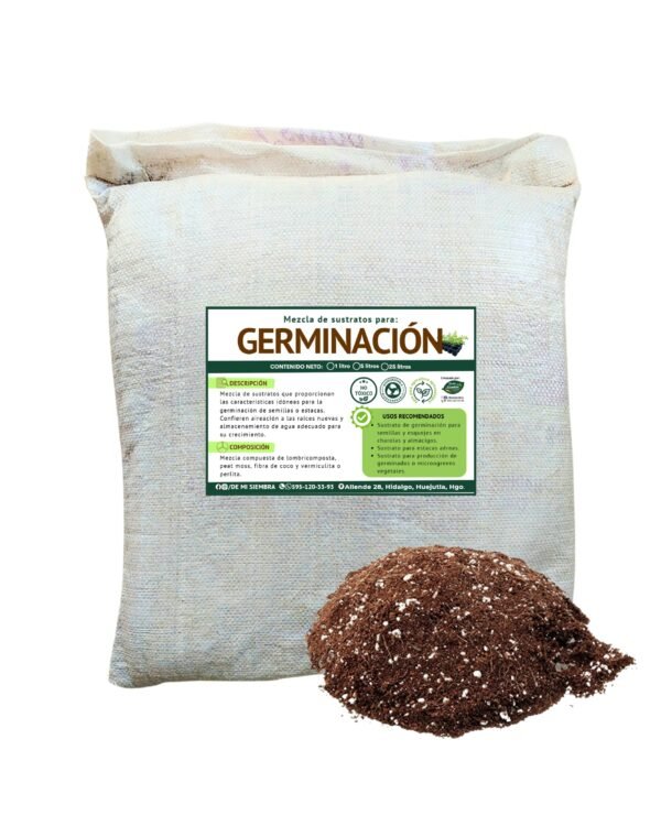 Mezcla de sustratos para germinación 25 litros Mezcla de sustratos para germinación