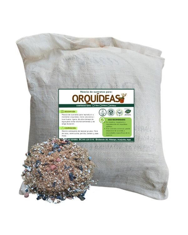 Mezcla de sustratos universal para orquídeas