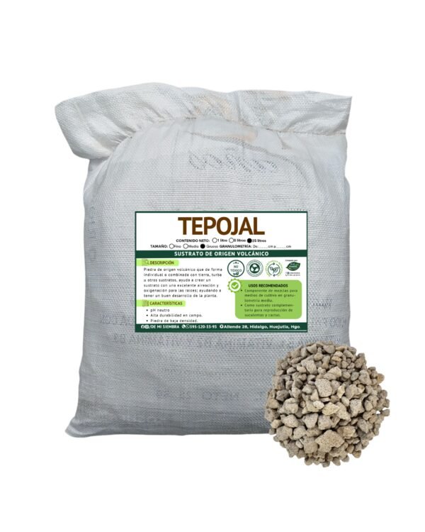 Tepojal grueso 25 litros Tepojal grueso