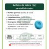 sulfato de cobre pentahidratado, ficha técnica breve